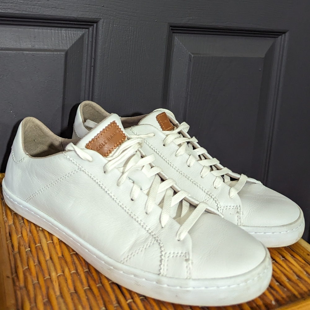 COLE HAAN Mindi Lace Up Leather Sneaker Shoes